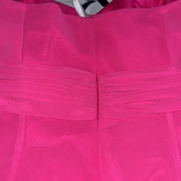 David’s Bridal Pink Strapless Maxi Prom Dress - Picture 6 of 8